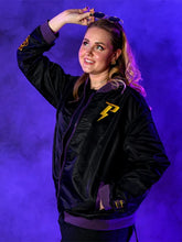 Black Powerline Bomber Jacket